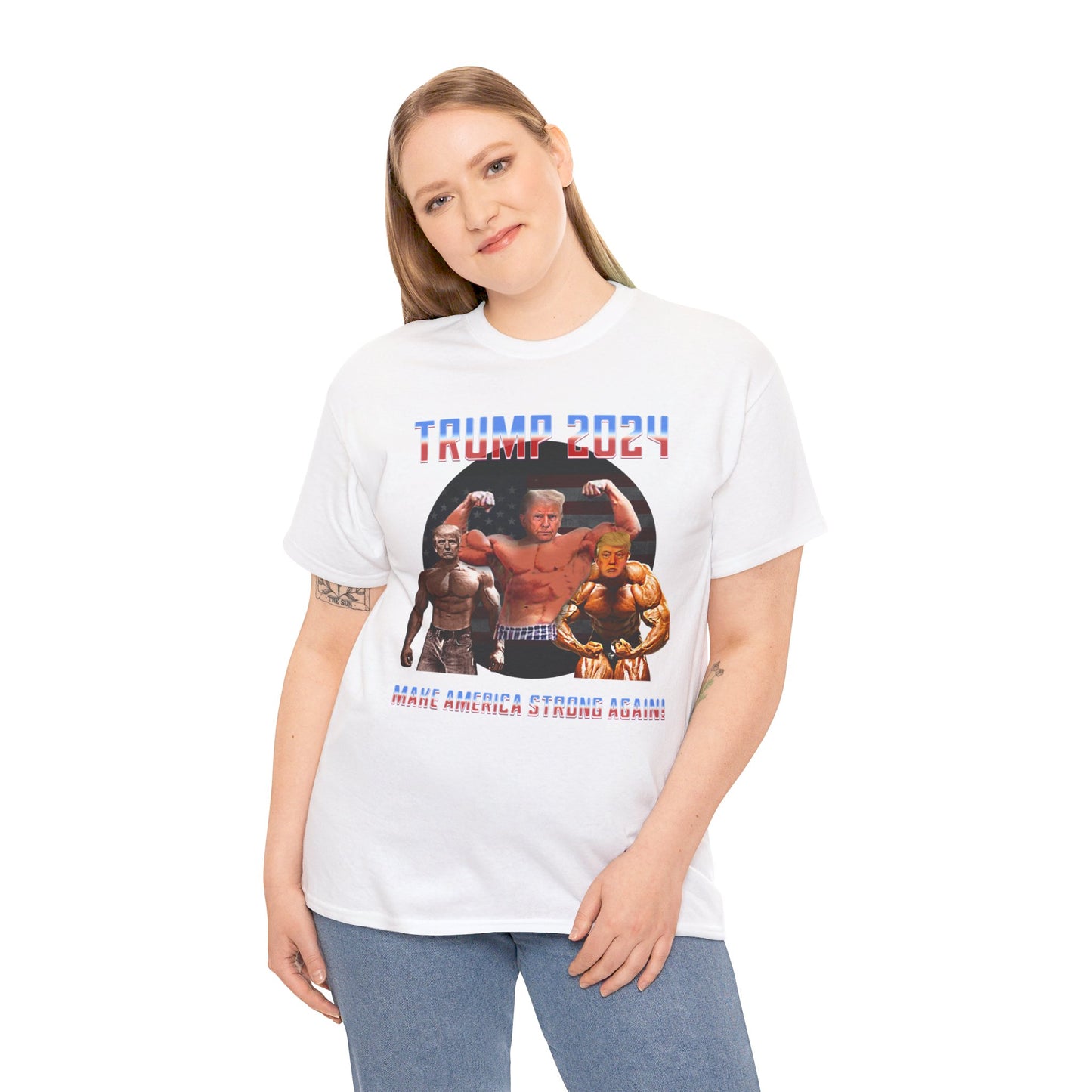 Muscle Trump Heavy Cotton Tee