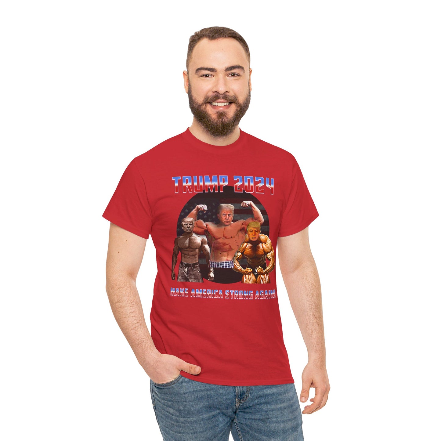 Muscle Trump Heavy Cotton Tee