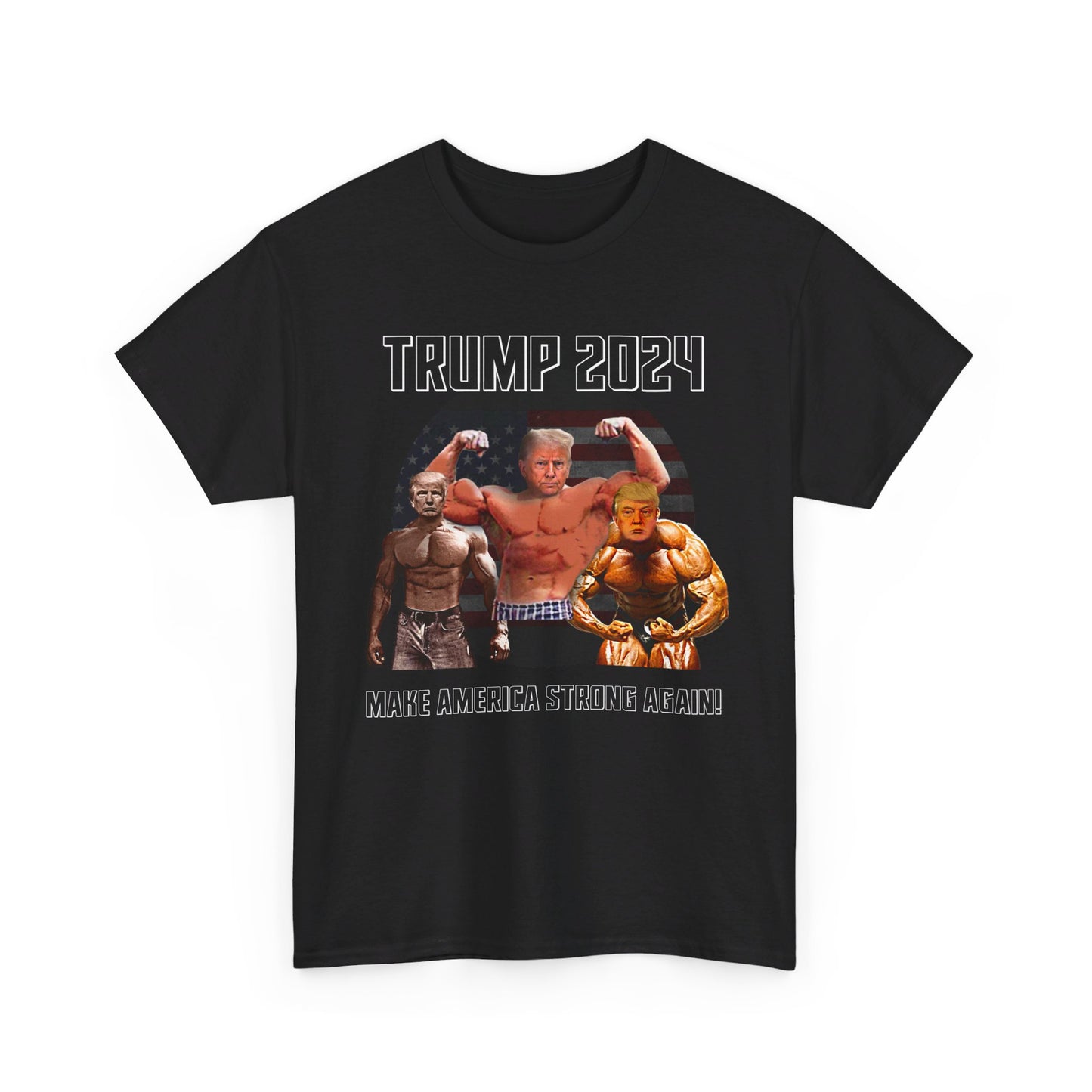 Muscle Trump 3D Heavy Cotton Tee