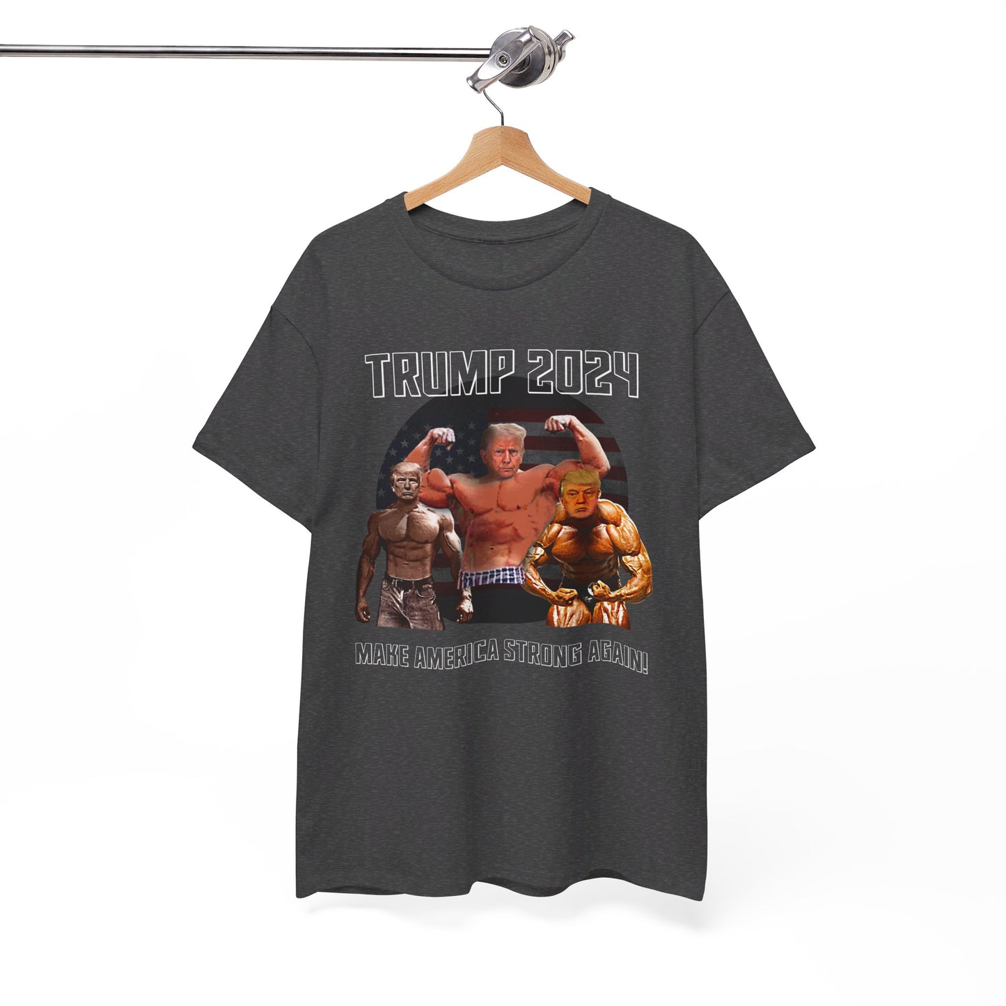 Muscle Trump 3D Heavy Cotton Tee