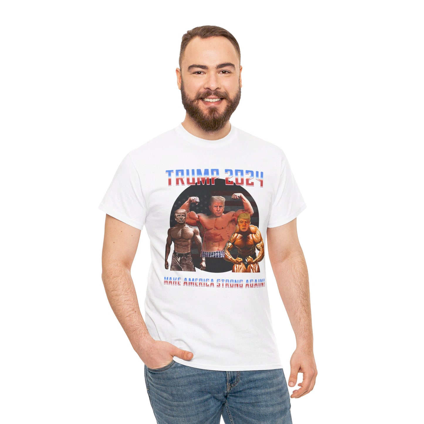 Muscle Trump Heavy Cotton Tee