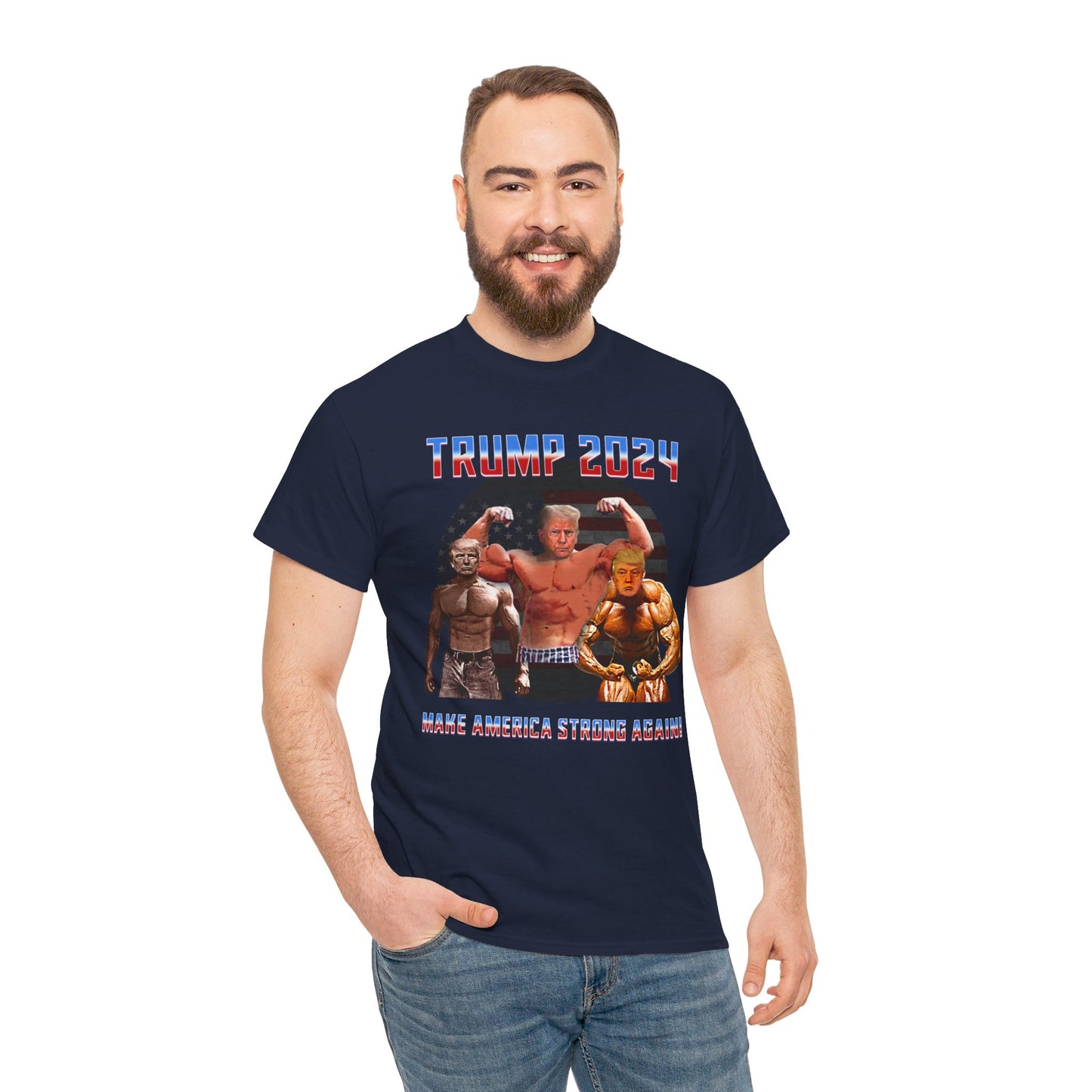 Muscle Trump Heavy Cotton Tee